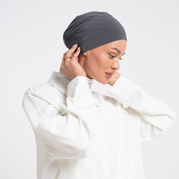 Lycra Full Bonnet - Slate Gray