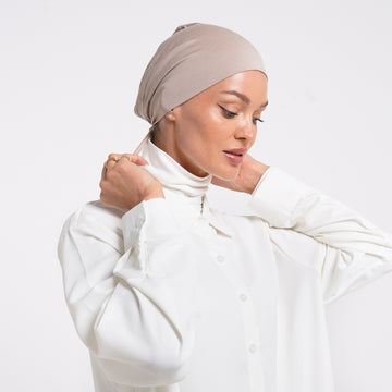 Eve Inner Full Bonnet - Sand Beige