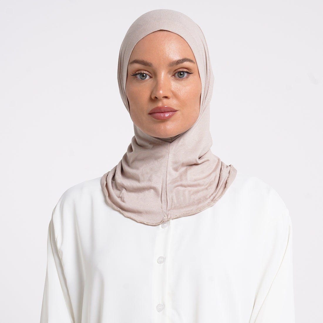 Pearl- Full Inner Hijab - Blush Beige