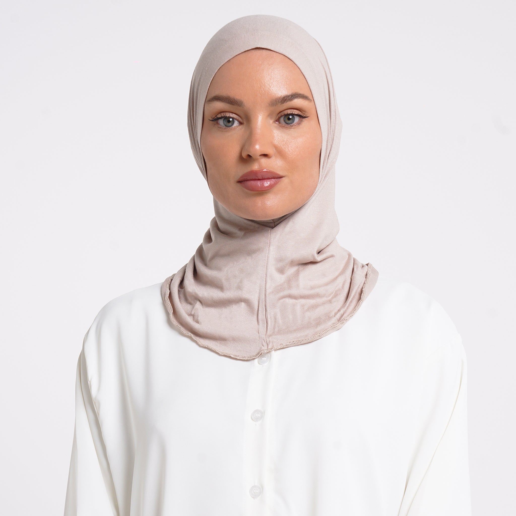 Pearl- Full Inner Hijab - Blush Beige