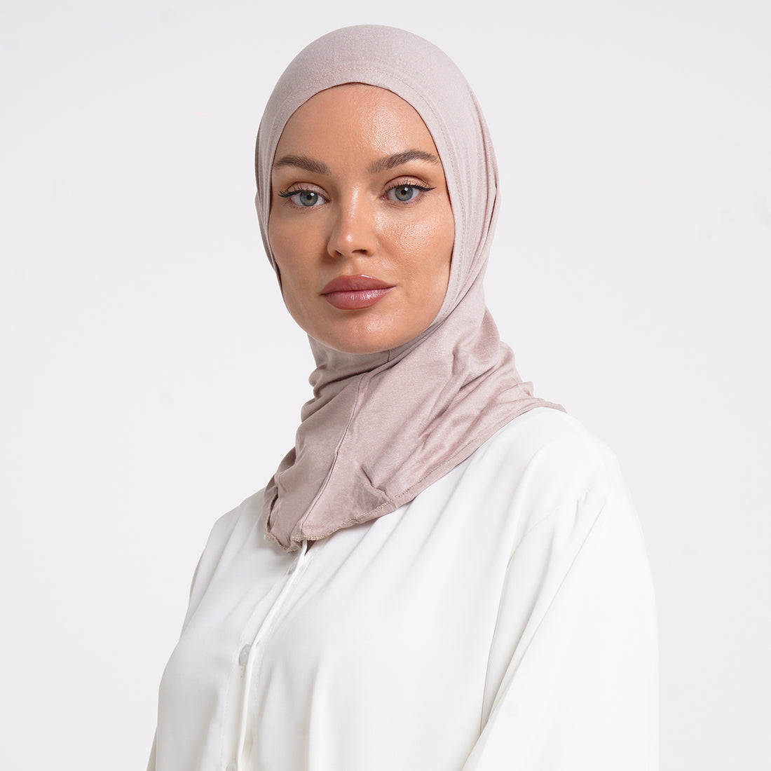 Pearl- Full Inner Hijab - Dusty Rose Beige