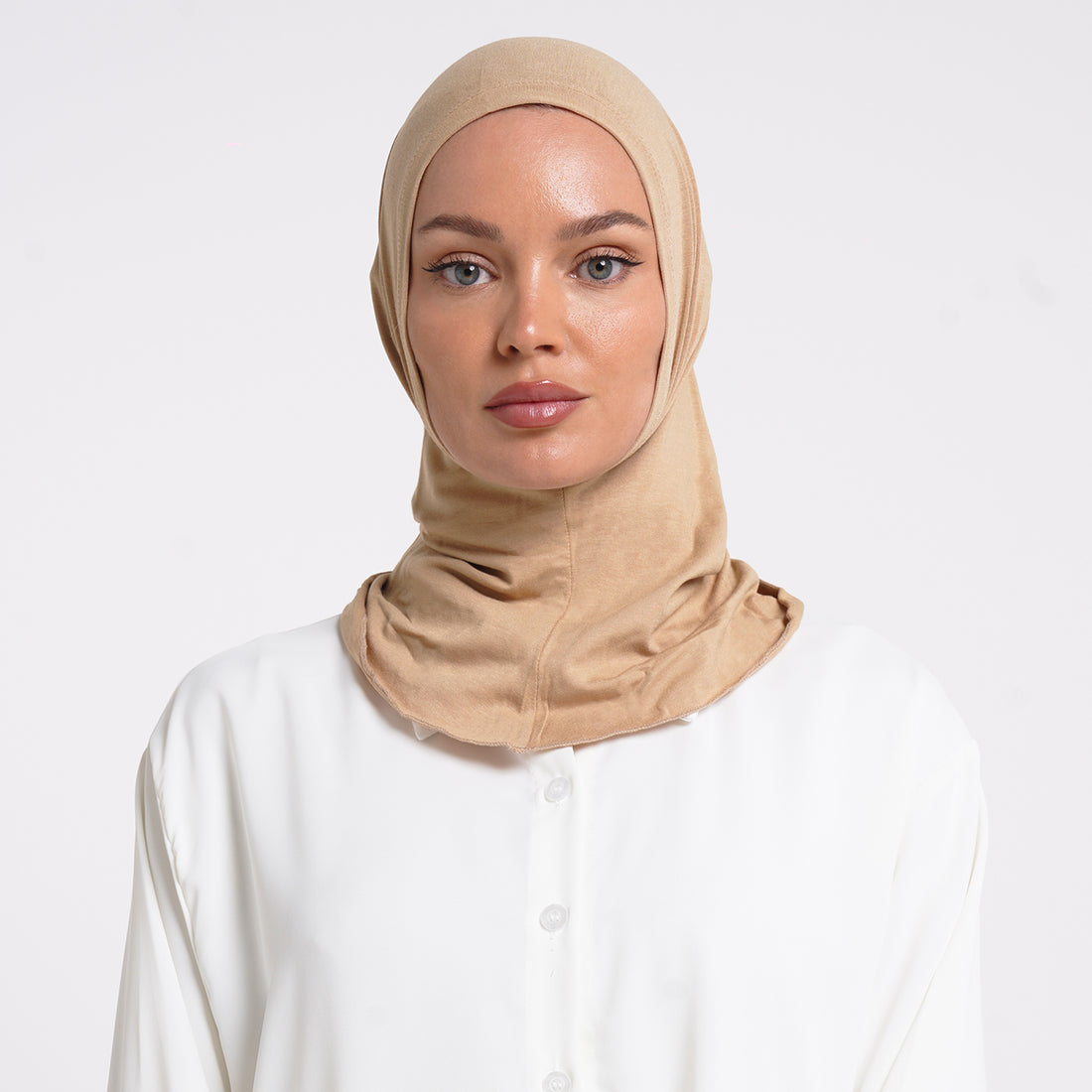 Pearl- Full Inner Hijab - Warm Camel