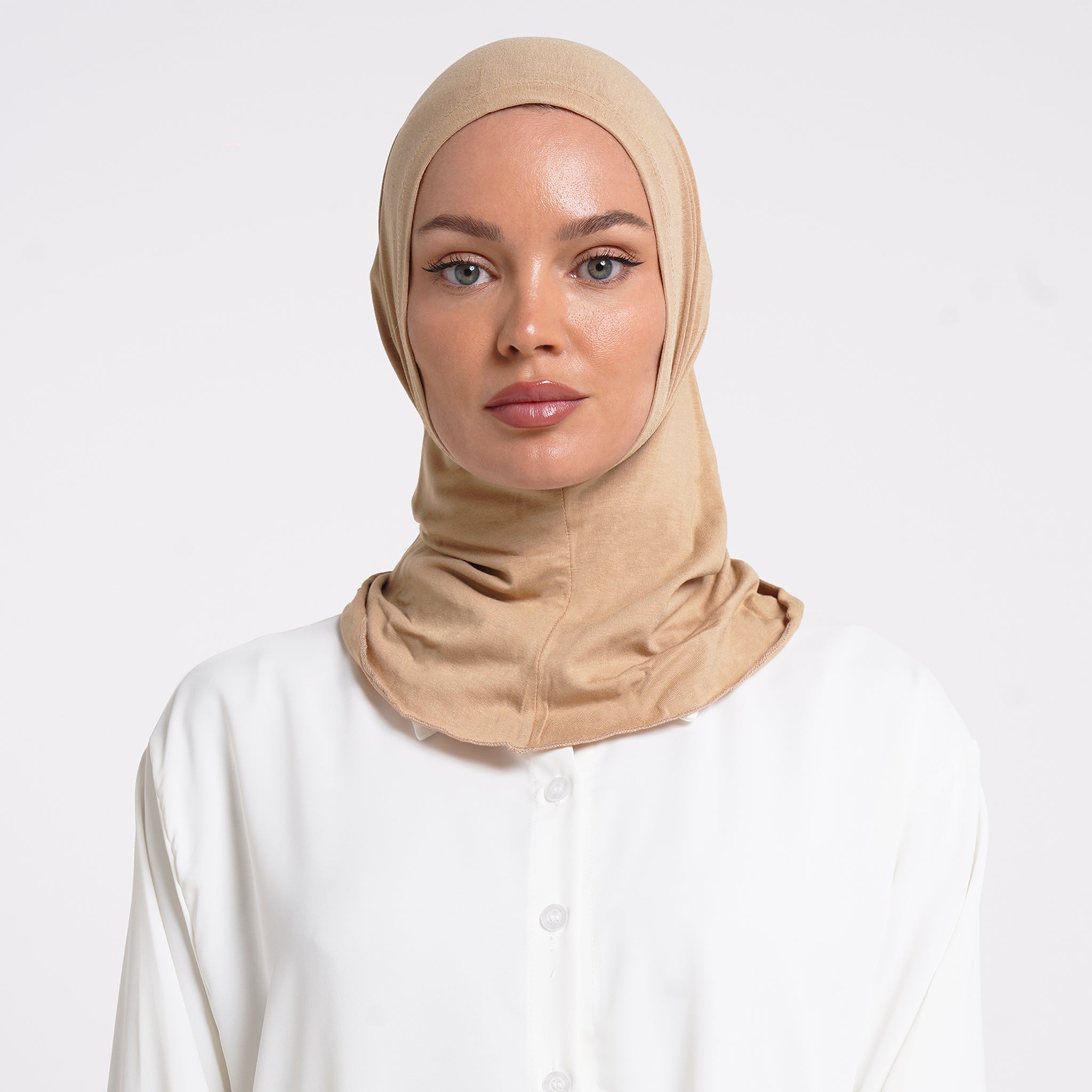 Pearl- Full Inner Hijab - Warm Camel
