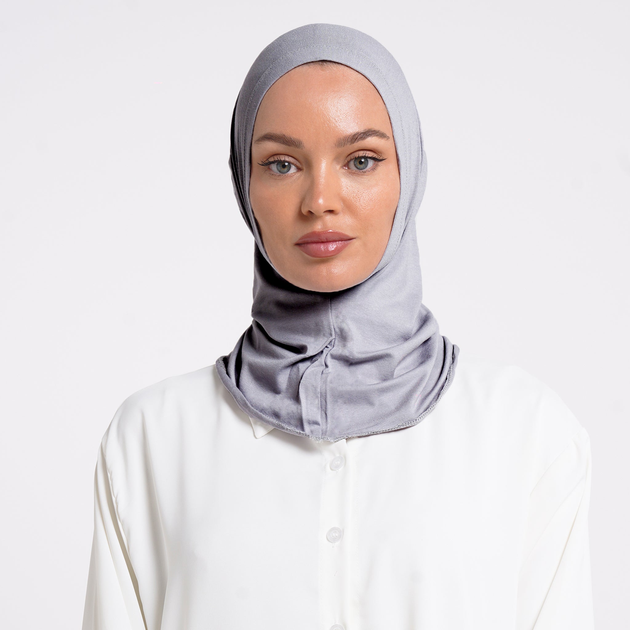 Pearl- Full Inner Hijab - Steel Grey