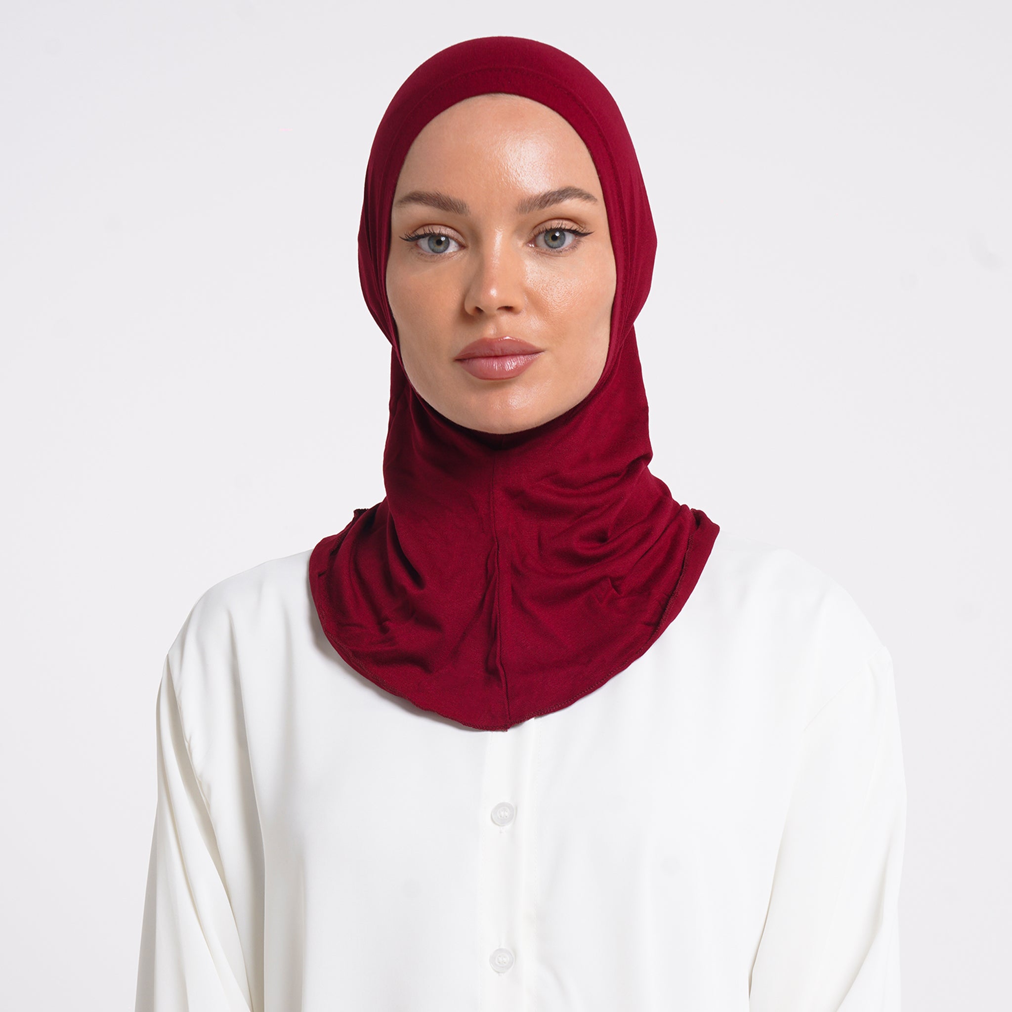 Pearl- Full Inner Hijab - Ruby Red