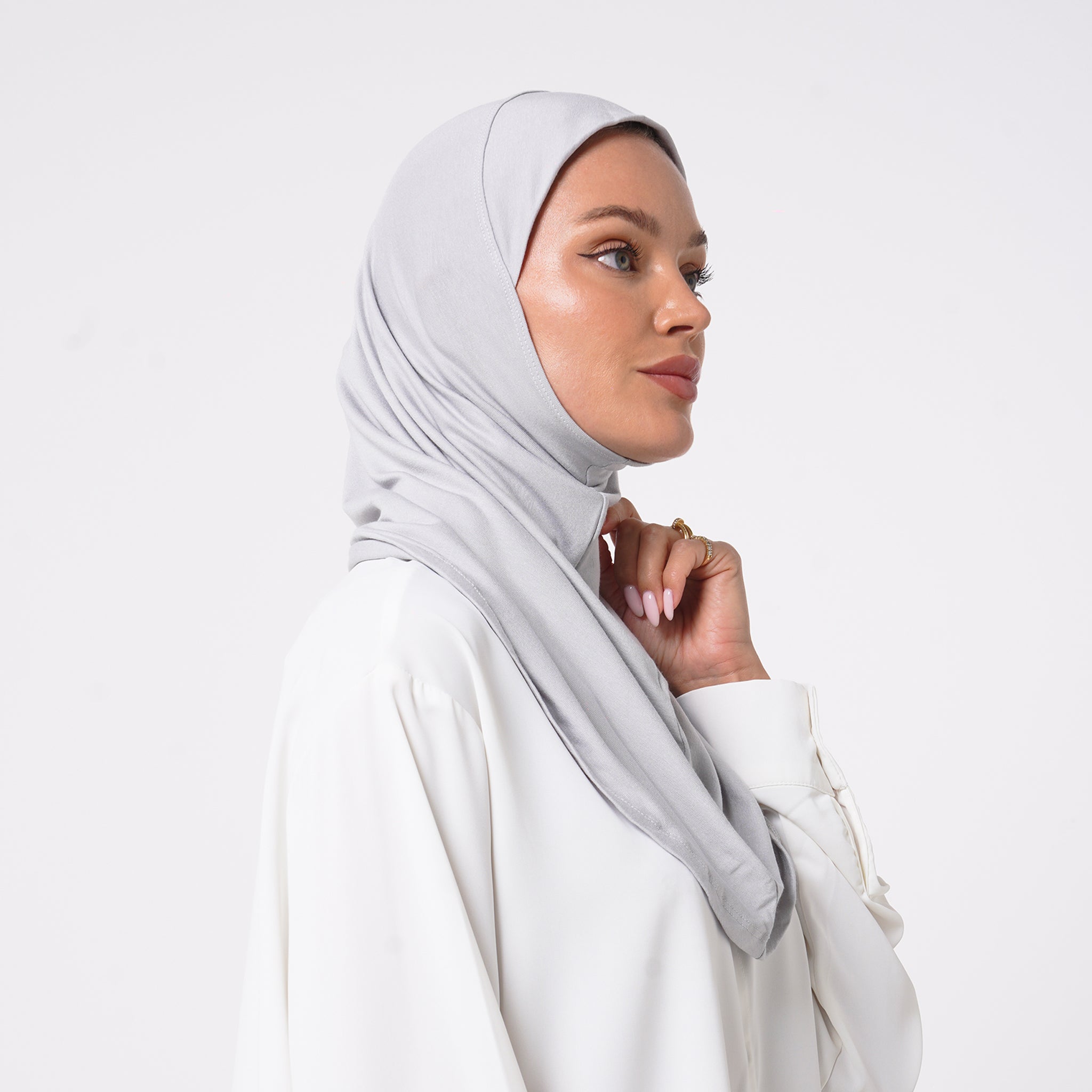 Elisa Hijab 1 piece - Light Grey