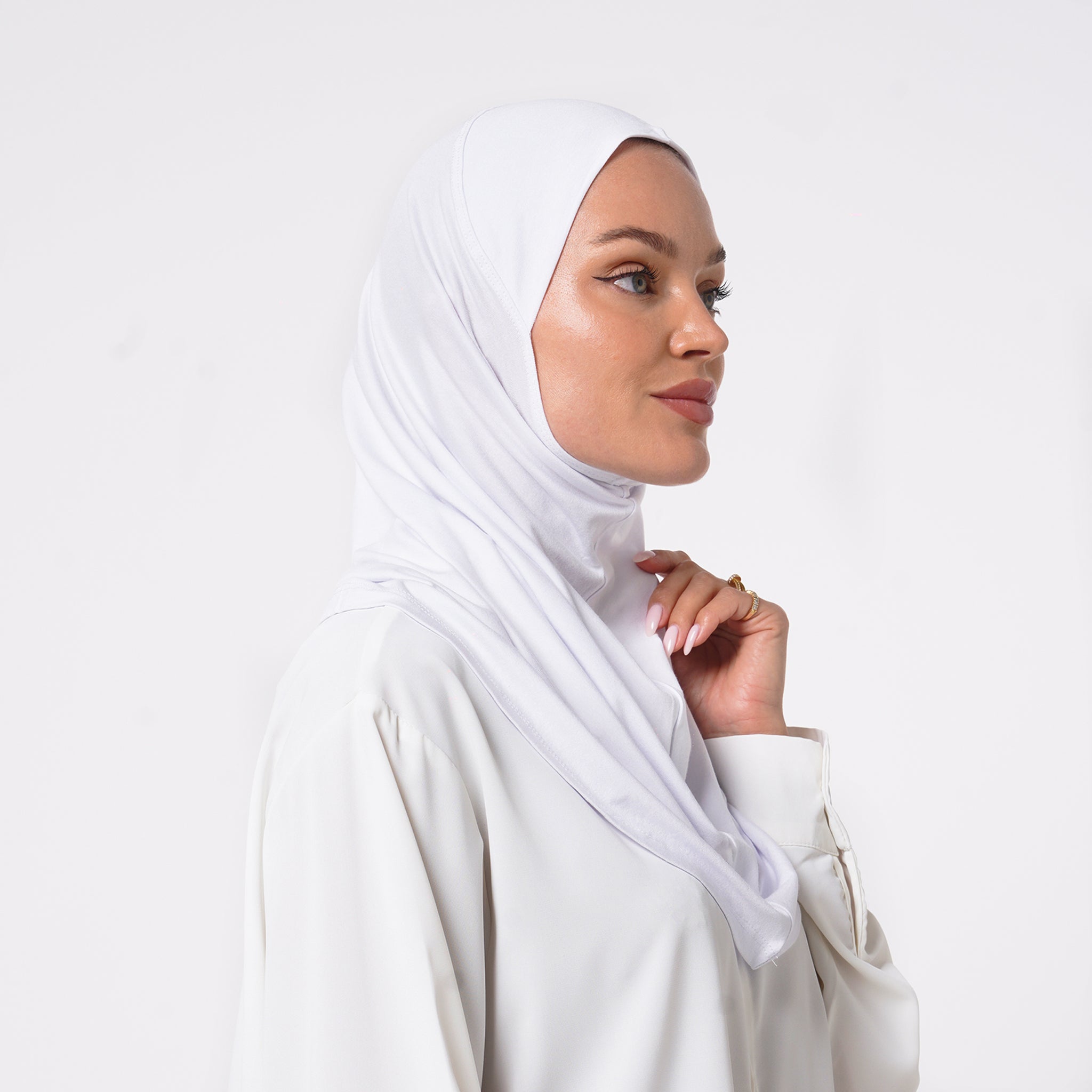 Elisa Hijab 1 piece - Pearl White