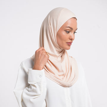 Elisa Hijab 1 piece - Blush Beige