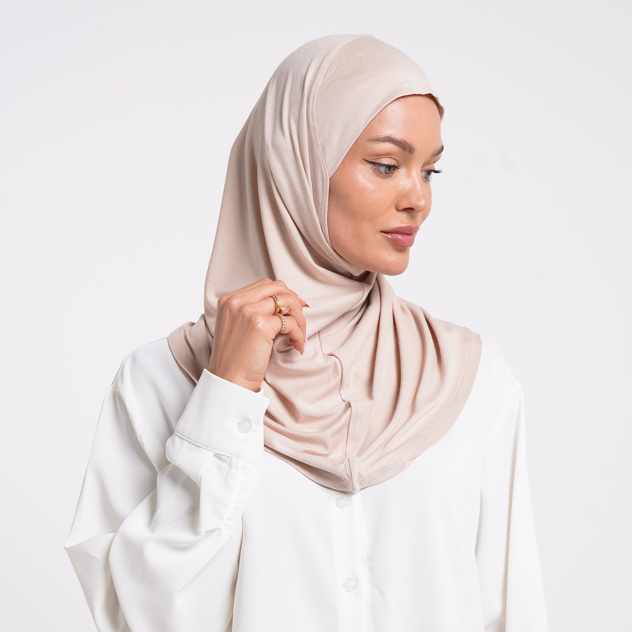 Elisa Hijab 1 piece - Sand Beige