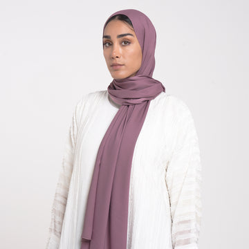 Smooth Satin Hijab - Dusty Mauve