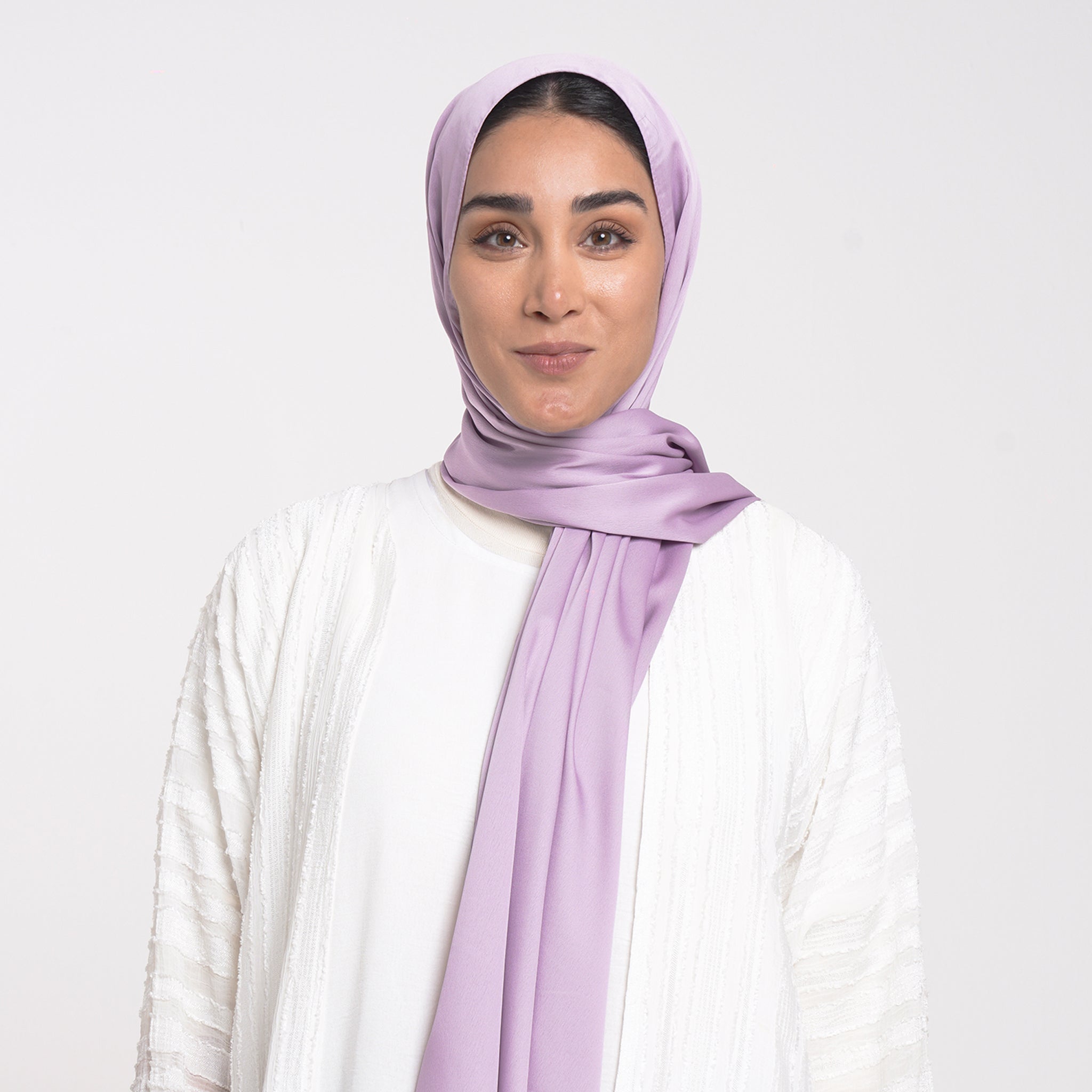 Smooth Satin Hijab - Lavender Mist