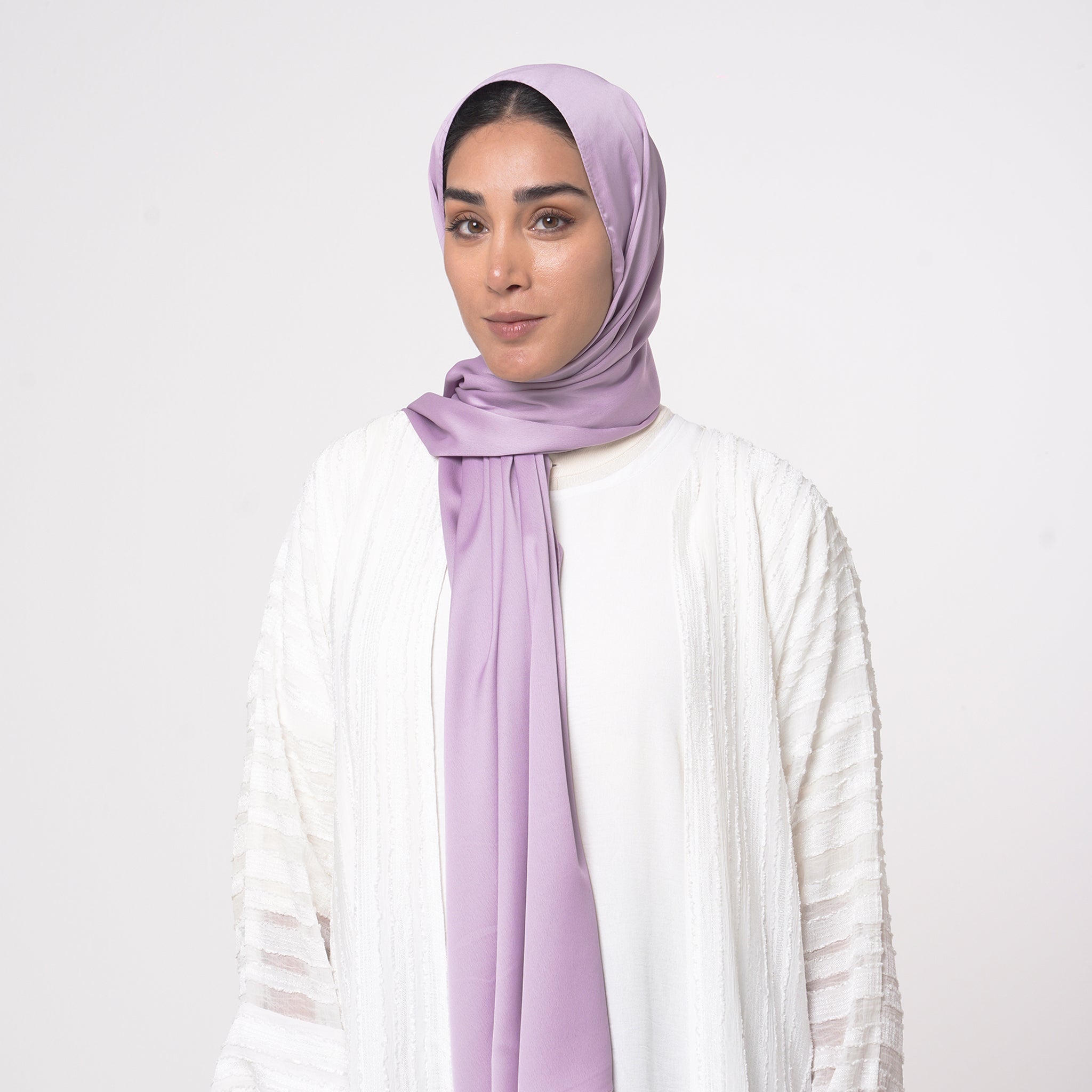 Smooth Satin Hijab - Lavender Mist