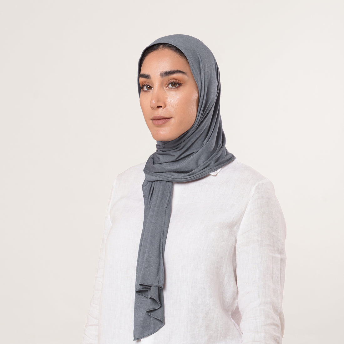 Modal Baby Hijab - Steel Grey