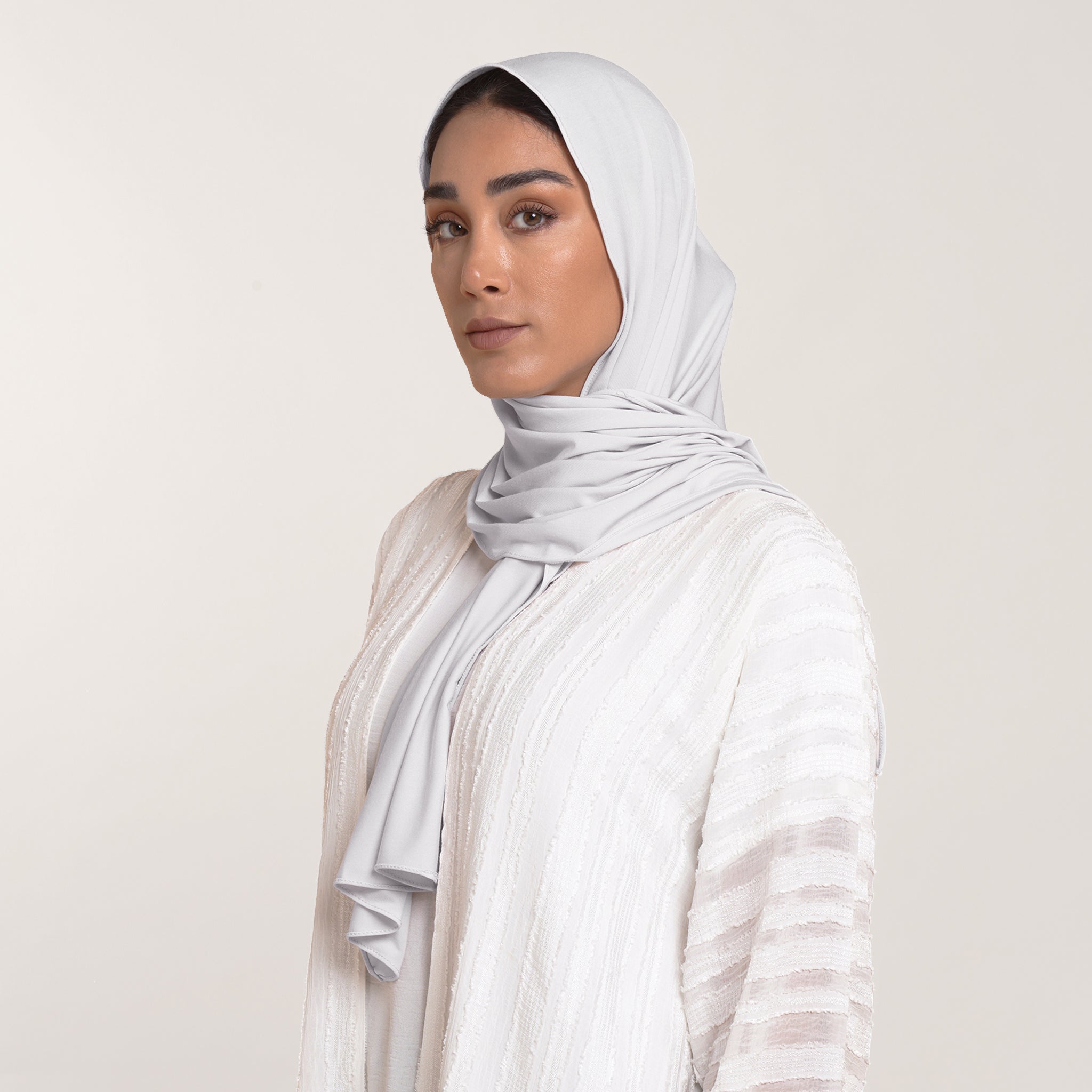 Modal Baby Hijab - Pearl Grey