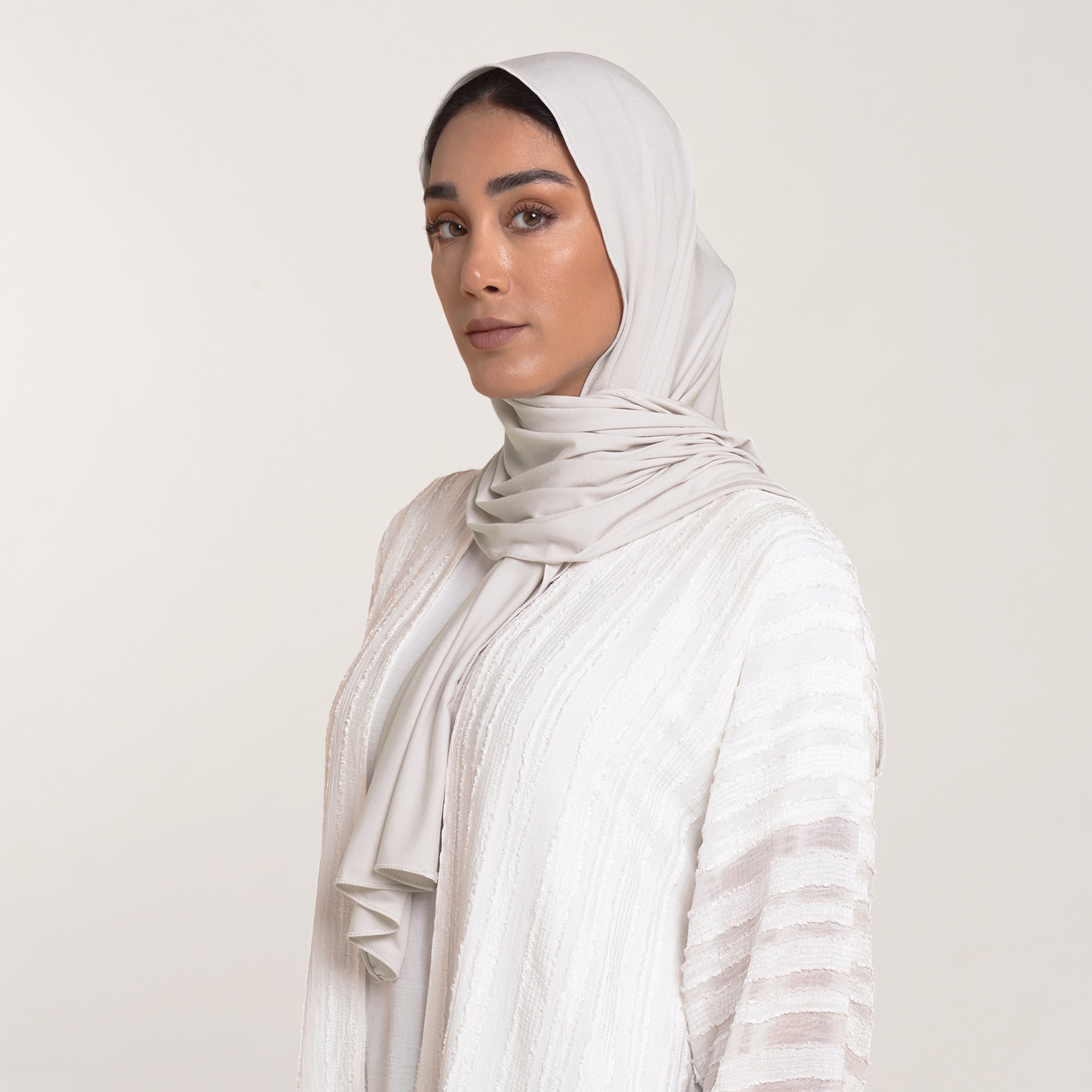 Modal Baby Hijab - Moonstone Grey