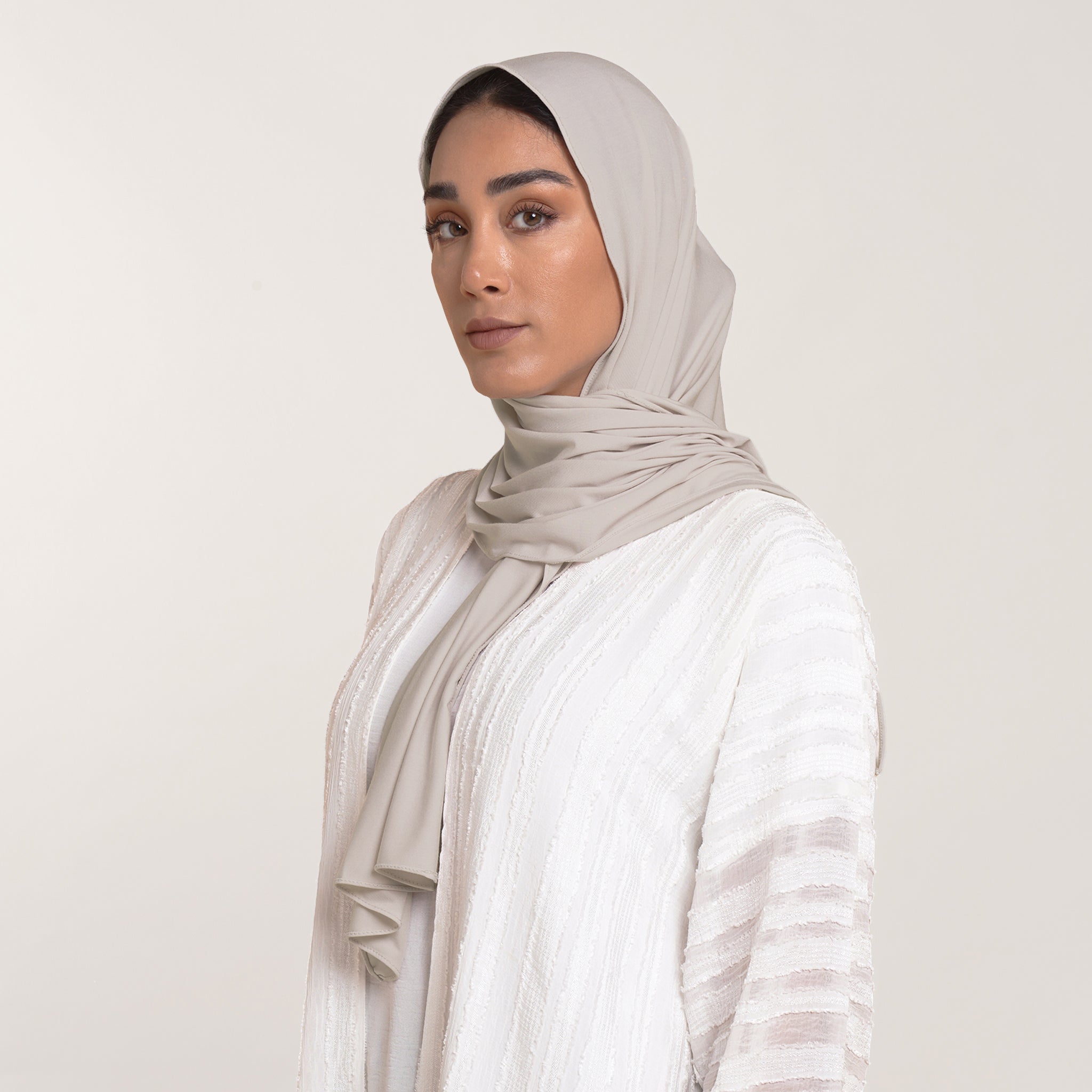 Modal Baby Hijab - Soft Stone