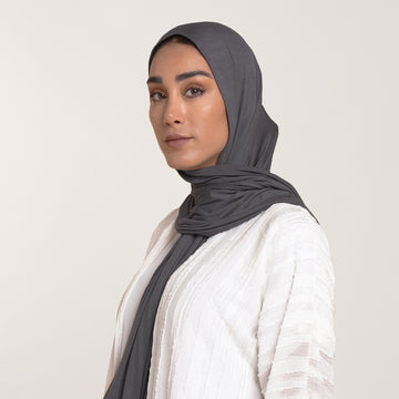 MalMal Cotton Hijab - Charcoal Grey