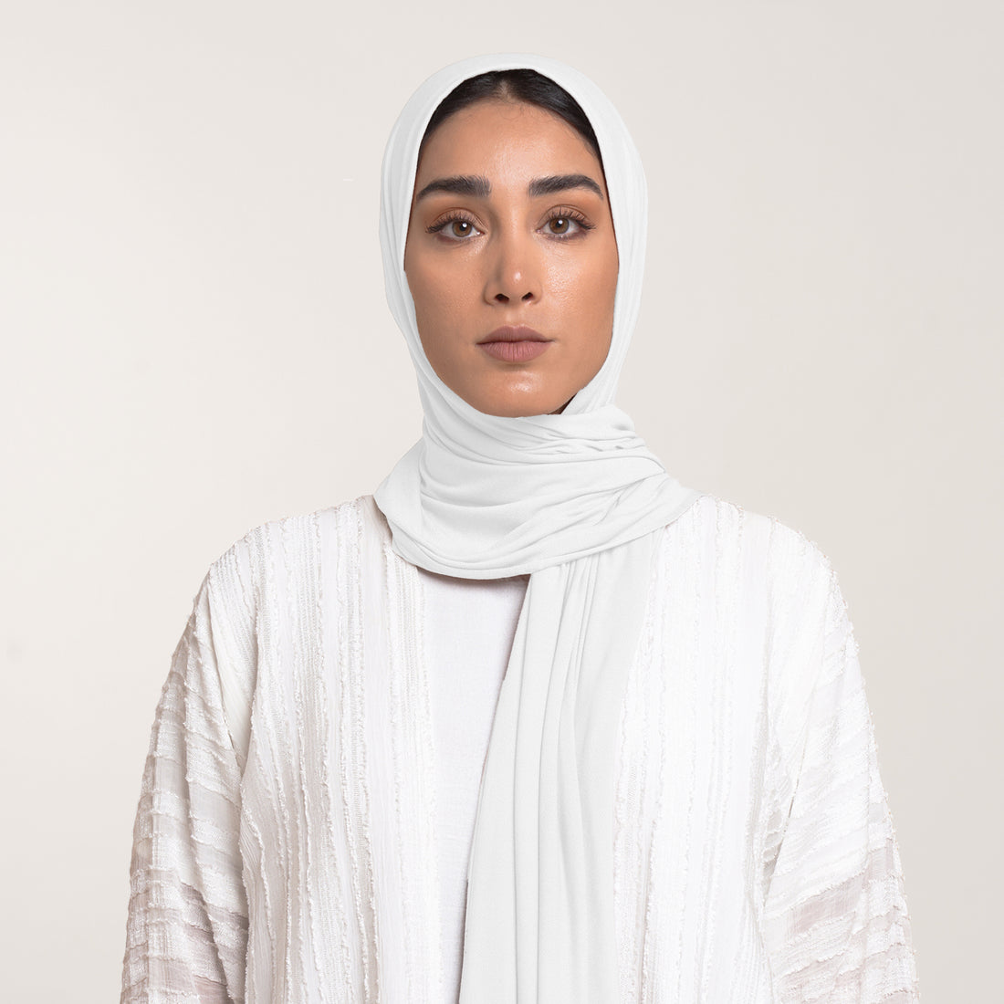 MalMal Cotton Hijab - Pure White