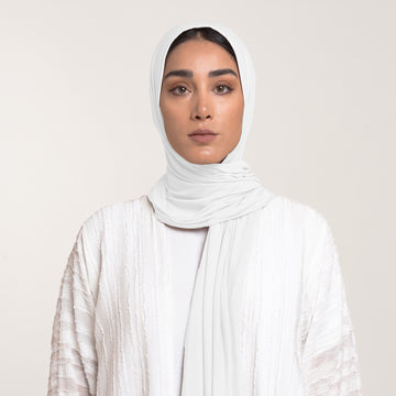 MalMal Cotton Hijab - Pure White